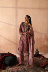 Onion Pink Chanderi Kurta set (With Pant & Dupatta)